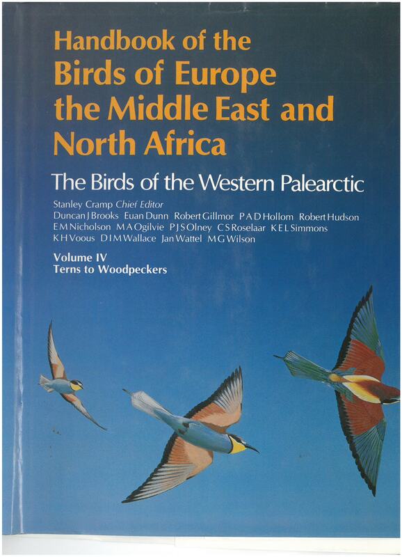 Handbook of the Birds of Europe the Middle East and North Africa. Vol IV